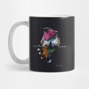 "Jewel"  Amethyst-Throated Hummingbird mixed media painting Mug